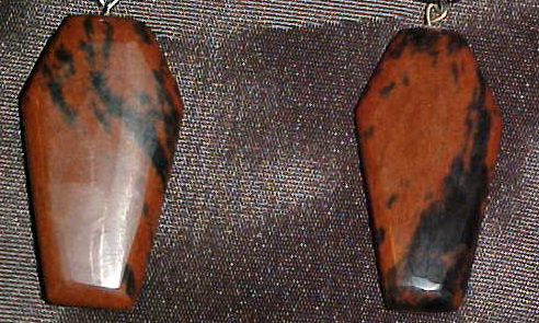 Assorted Hand Carved Obsidian Coffin Gems