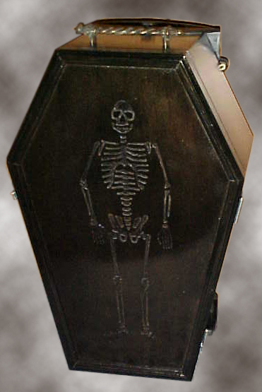 Carry On Coffin Luggage - Handle retracted