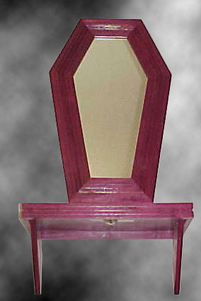 Purple Heart Mirror and Shelf