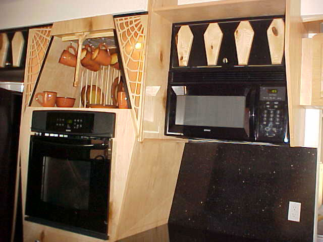 Coffin Oven, Microwave, and Stove