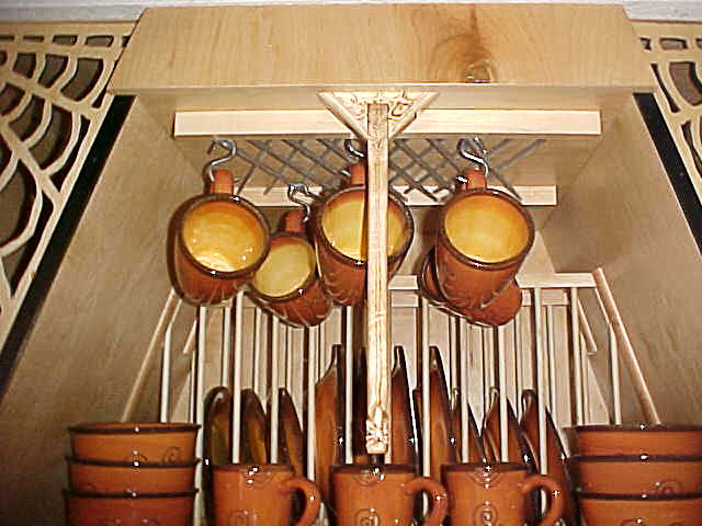 Coffin Oven - Upper Cup Rack Detail